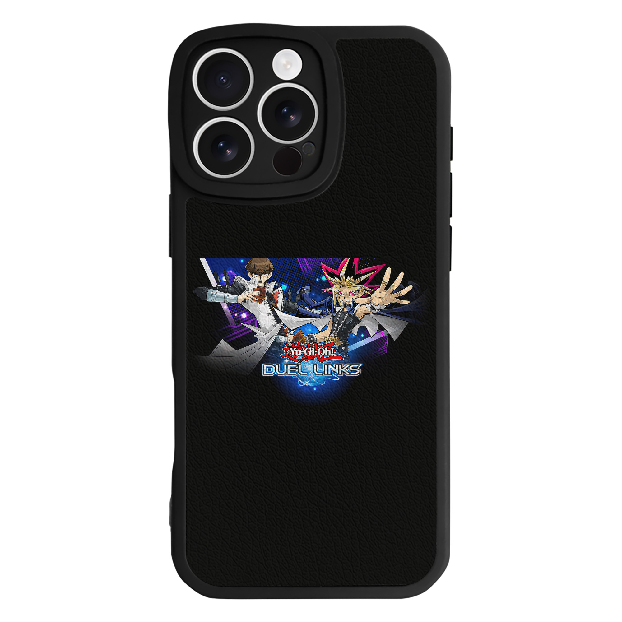 （画像用） 遊☆戯☆王 Yu-Gi-Oh! 【iPhone 16シリーズ対応】シリコンスマホケース（レザー調） 材質：シリコン